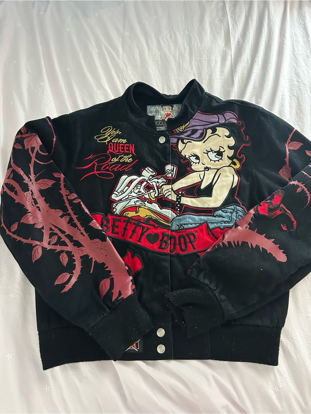 Rare Betty Boop by JH Design embroidered jacket